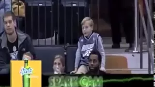 Kid Breaks it Down on Jumbotron