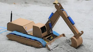 We Made Hydraulic Powered JCB - Hydraulic JCB From Cardboard