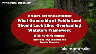 Overhauling the Statutory Framework | BC Forests:  The Peoples Convergence