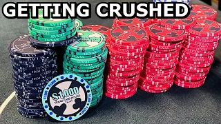 $3,000 GONE! Our biggest loss ever. - Poker Vlog 92