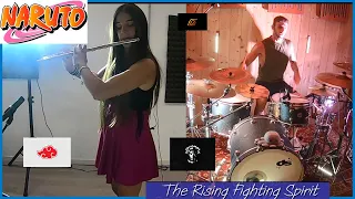 NARUTO - The Rising fighting spirit | drum / flute COVER