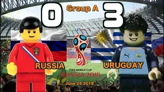 🔥 Россия vs Уругвай 0-3 • World Cup 2018 All Goals Highlights Lego Football