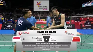 Anthony Sinisuka GINTING vs LI Shi Feng | SINGAPORE OPEN 2023