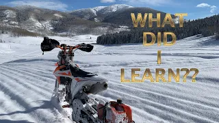 7 THINGS TO KNOW BEFORE TRYING A SNOW BIKE | KTM TIMBERSLED