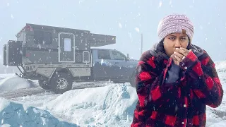 COLD Winter Truck Camping in a 4x4 Truck Camper (NOT what we expected) - RV Life