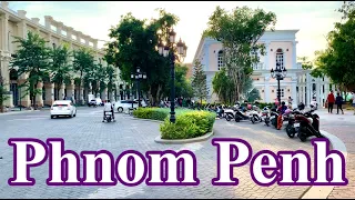 Walk tour -Cambodia in Phnom Penh city at the Europe park