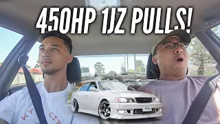 E85 4 DOOR SUPRA BIG TURBO REACTIONS! (THE TOYOTA CHASER IS BACK!)