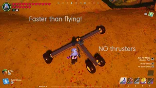 How to build the FASTEST car WITHOUT THRUSTERS in lego fortnite