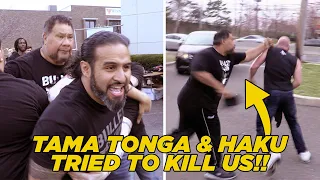 Tama Tonga & Haku Attack WhatCulture At Bullet Club Block Party