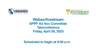 California Board of Psychology - EPPP Ad Hoc Committee Meeting April 28, 2023 1 of 2