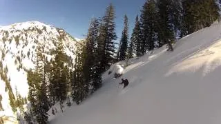 Skiing Pandora Arch in Grand Teton National Park