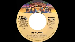 1980 Donna Summer - On The Radio (a #1 record--stereo 45 single version)