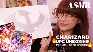 ASMR 🔥 Charizard UPC Unboxing! ● Whispered Pokemon TCG Booster Pack Opening