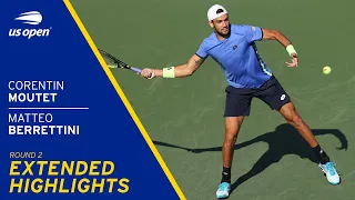 Corentin Moutet vs Matteo Berrettini Extended Highlights | 2021 US Open Round 2