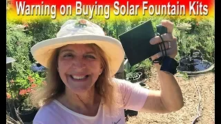 Solar Fountain Pump THINGS to Know BEFORE You Buy Kit to Make DIY Endless Water Birdbath Garden Pond