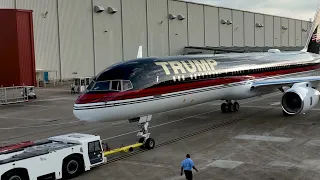 Landlocked Aviation - Trump N757AF - First-looks OUTSIDE