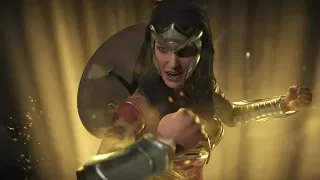Injustice 2 : Supergirl Vs Wonder woman - All Intro/Outros, Clash Dialogues, Super Moves