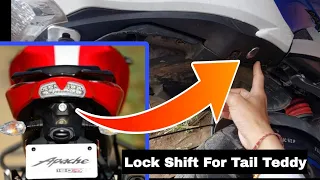 Apache RTR 160 4v | How To Shift Seat Lock For Install Tail Tidy 🔥 #thejh05rider