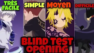 Blind Test Opening/Manga (40 Opening) Très facile , Simple , Moyen et Difficile (Plus 2 Bonus)