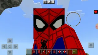 Minecraft spiderman modunu gösterdim.