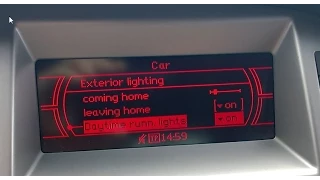 Audi A6 4F C6 - DRL menu activation - vključitev možnosti za nastavljanje dnevnih luči