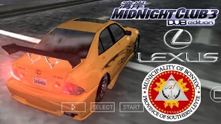 Midnight Club 3 Custom || San Ramon Bontoc Racing Lexus IS300