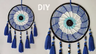 🧿DIY COMO HACER UN ATRAPASUEÑOS ESPIRAL FÁCIL | Ojo Turco🧿 HOW TO MAKE AN SPIRAL DREAMCATCHER Easy!