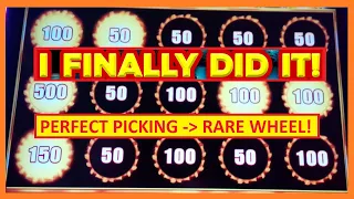 FILLED THE SCREEN → RARE BONUS WHEEL! Legend City Slots - PERFECT PICKING!