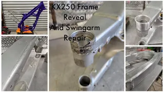 2003 Kawasaki KX250 2 Stroke Restoration Part 3 ( Frame Reveal )