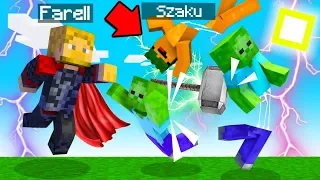 Minecraft, ale Gramy Jako Thor! (Testuję młot Mjolnir!)