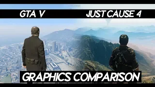 Just Cause 4 (2018) "GRAPHICS COMPARISON" VS GTA V (2013) | How smooth game looks ?