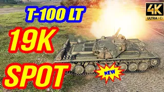 T-100 LT: GAME IS EASY | 19K spot - WOT Replays 4K HD