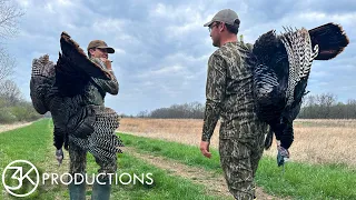 Iowa Public Land Turkey Hunting | 2nd Delayed Double of the Day