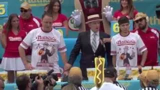 Nathan's Hot Dog Eating Contest 2015- (Full Video) Matt Stonie beats Joey Chestnut