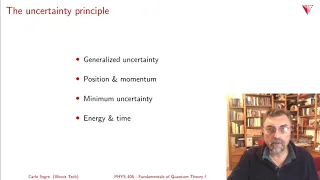3.04 The generalized uncertainty principle