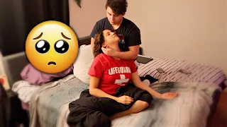 CRYING and PASSING OUT into my BOYFRIENDS arms PRANK *CUTE REACTION*