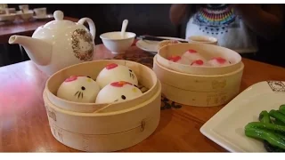 Eating Hello Kitty Dim Sum in Hong Kong