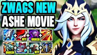 TRYING EVERY POSSIBLE ASHE BUILD FOR SEASON 14! (THE ZWAG ASHE MOVIE)