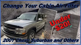 Easily Change Your Cabin Air Filter - 2001 Suburban and Others