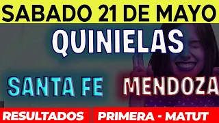 Quinielas Primera y matutina de Santa Fé y Mendoza, Sábado 21 de Mayo