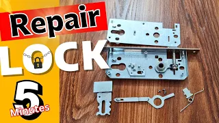 repair and install door lock just in 5 minutes| what's inside a door lock💯✌️