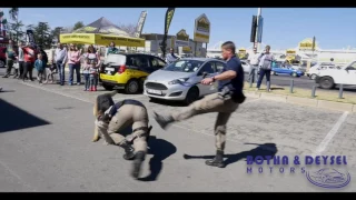 South African police in Boksburg