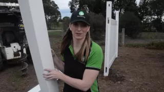 PVC Panel fencing installation video