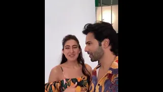 Varun davan and Sara ali khan hot conversation goes viral||Vaun and saraalikhan cute moments