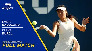 Emma Raducanu vs Clara Burel Full Match | 2018 US Open Juniors Quarterfinal