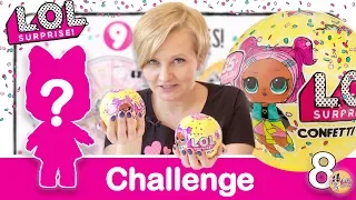 LOL SURPRISE Confetti Pop, CHALLENGE, Zgadujemy co znajduje się w 8 kulach