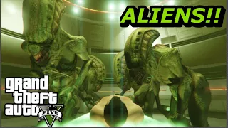 GTA 5 Michael Gets Abducted By Aliens