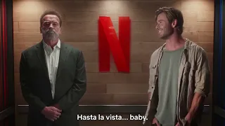 Arnold Schwarzenegger and Chris Hemsworth Funny Video | Elevator Ride | Netflix Chief Action Officer