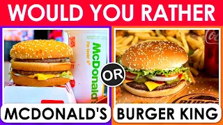 🍔 Would You Rather:- Junk Food Edition 🍟