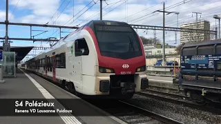 Trafic ferroviaire à Brienz, Morges et Spiez